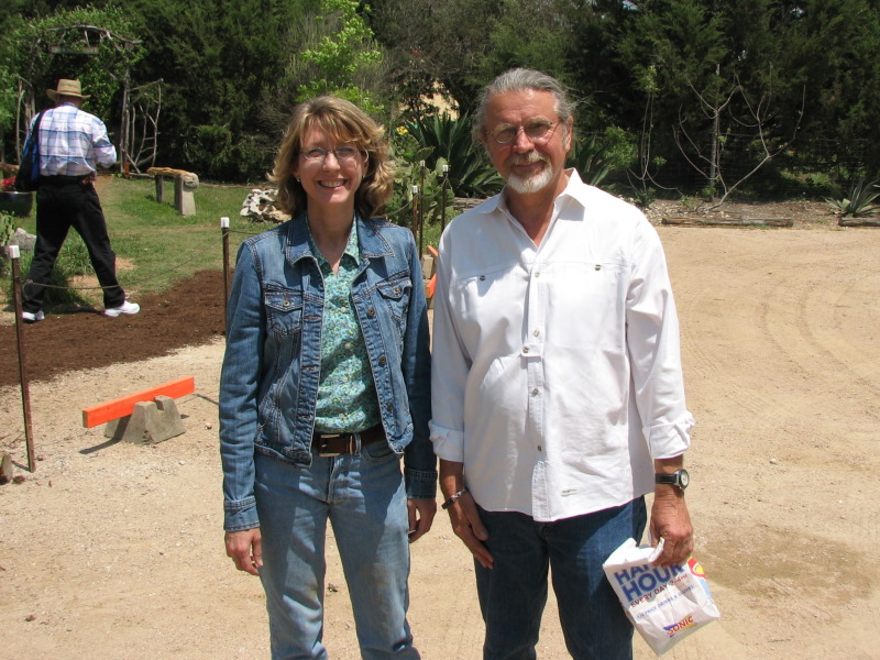 Lyda Guz and John Dromgoole at The Natural Gardener